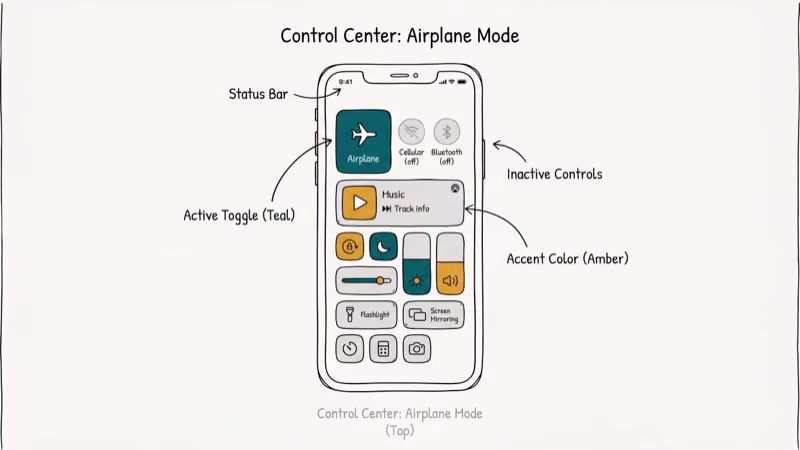 Illustration of radio disabled for does airplane mode turn off gps