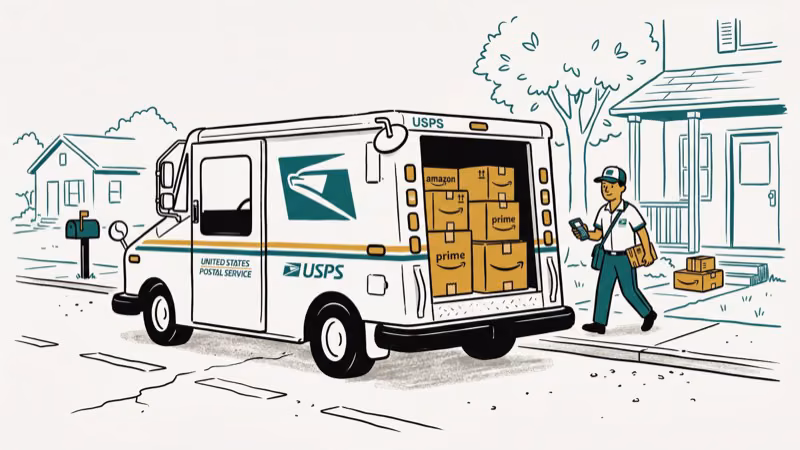 Illustration of usps sunday for does amazon deliver on sunday
