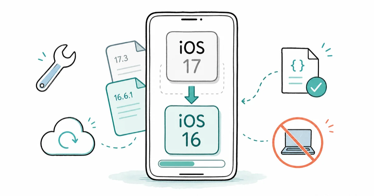 How to Downgrade iOS Without iTunes: A Complete Guide cover image