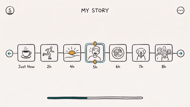 Illustration of story viewer for download snapchat stories