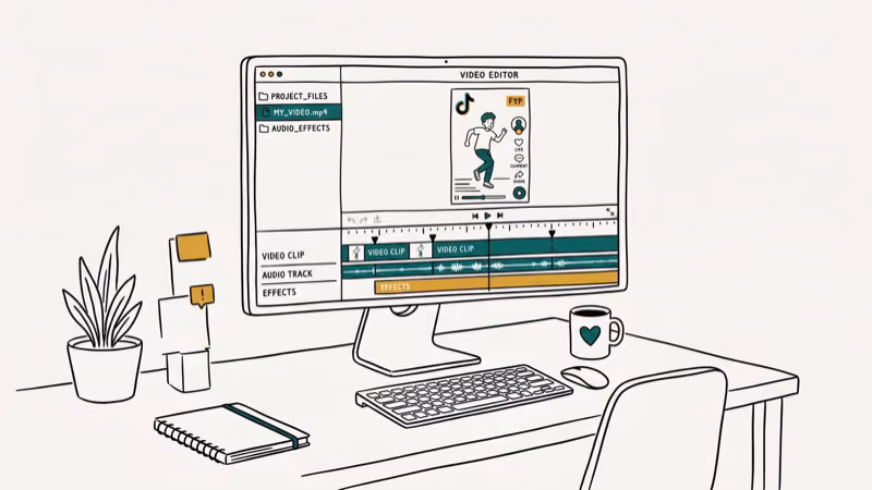 Illustration of watermark free for download tiktok videos