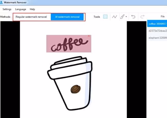 AI watermark removal