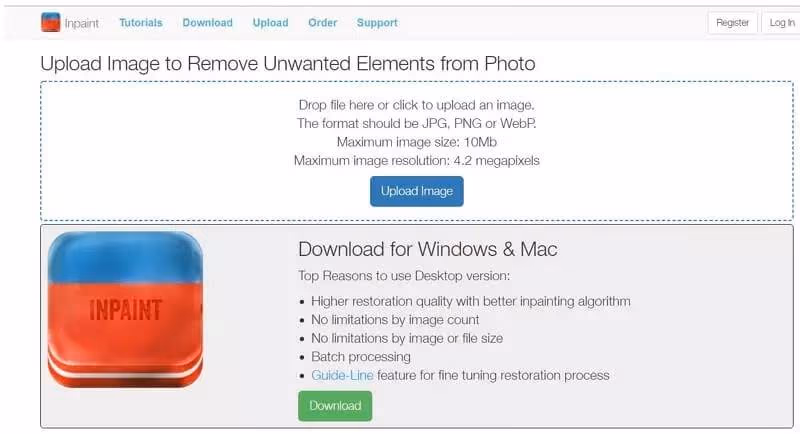 Dreamstime Watermark Remover online alternative - Inpaint