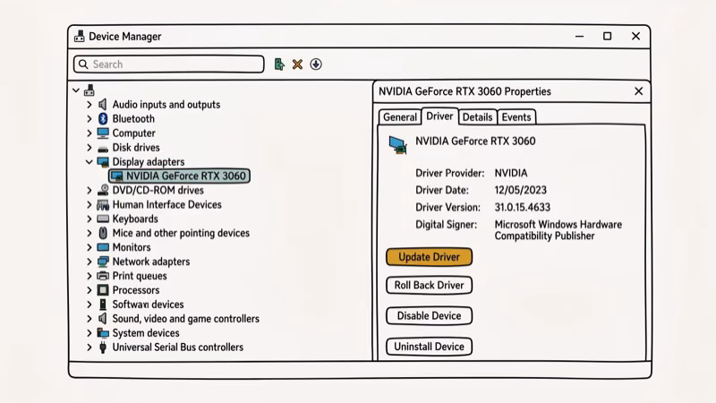 Illustration of display driver for dxgkrnl sys