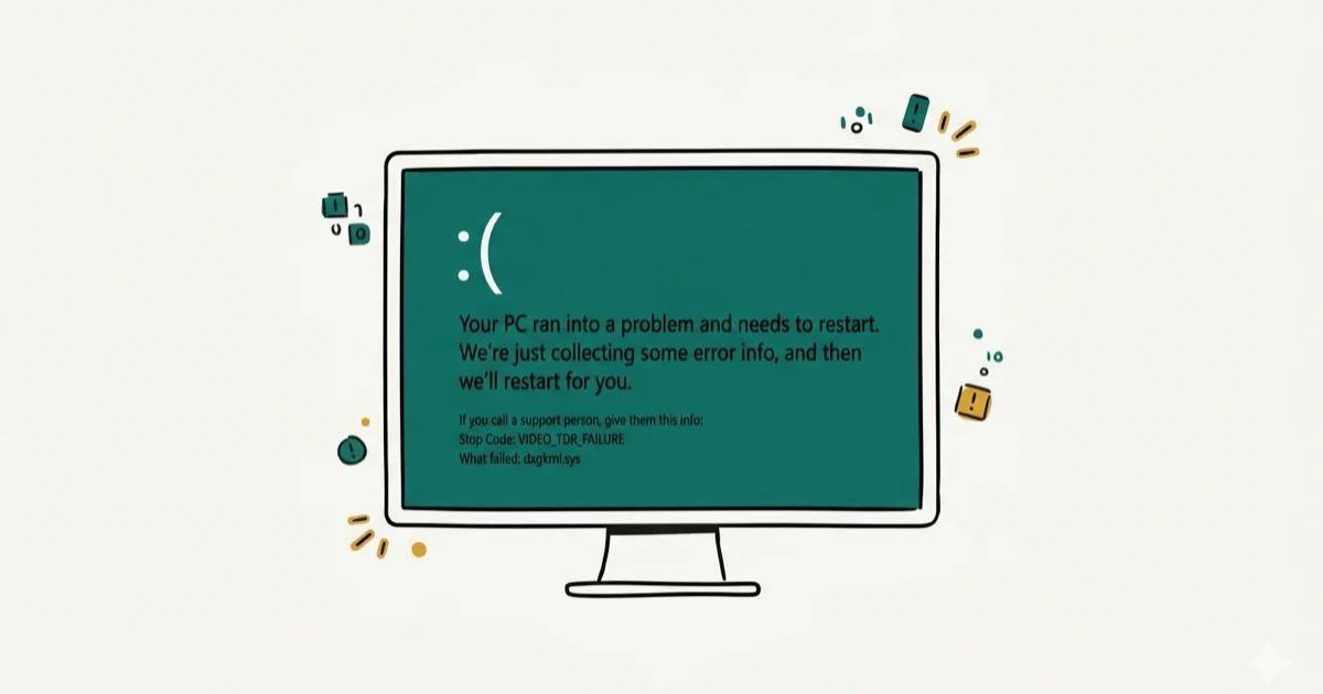 Fix Dxgkrnl.sys BSOD Blue Screen Error on Windows 10/11 cover image