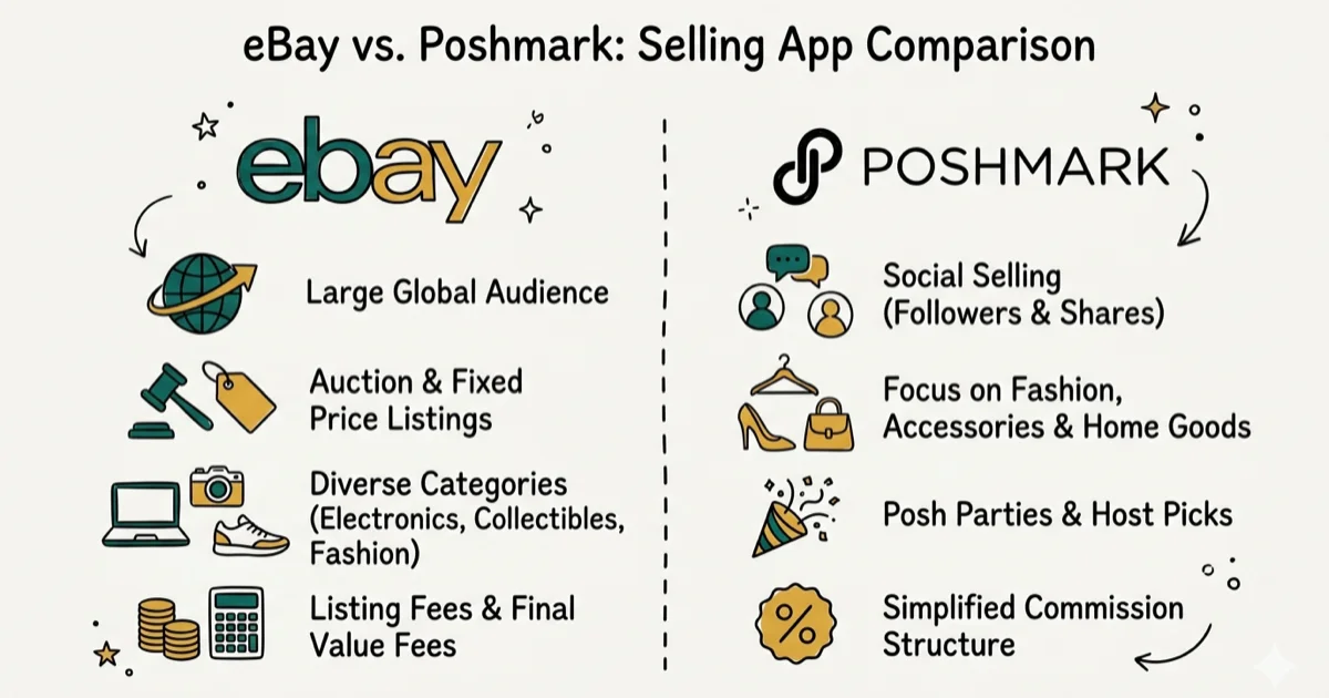 eBay vs. Poshmark: Which Platform Should You Use in 2026? cover image