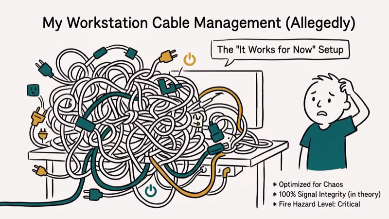 Illustration of funny wiring for electrician meme