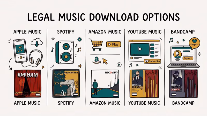 Illustration of mp3 download for eminem songs download