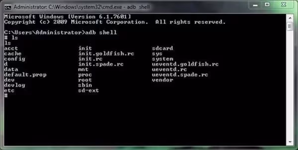 ADB command terminal enabling USB debugging on Android