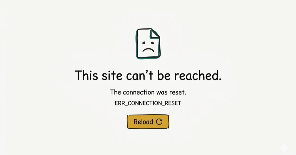 How to Fix the ERR_CONNECTION_RESET Error in Chrome cover image