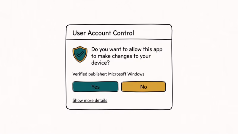 Illustration of user account for error 0xc0000022