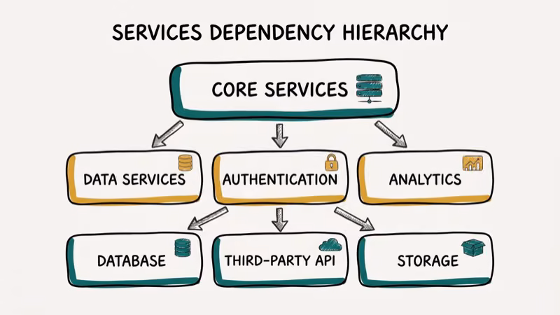 Illustration of dependency tree for error 1068