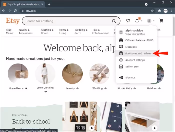 How to Cancel Etsy Order via Purchase on Etsy
