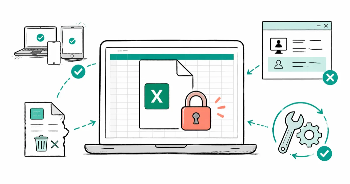 Excel File Locked for Editing: 6 Fixes That Actually Work cover image