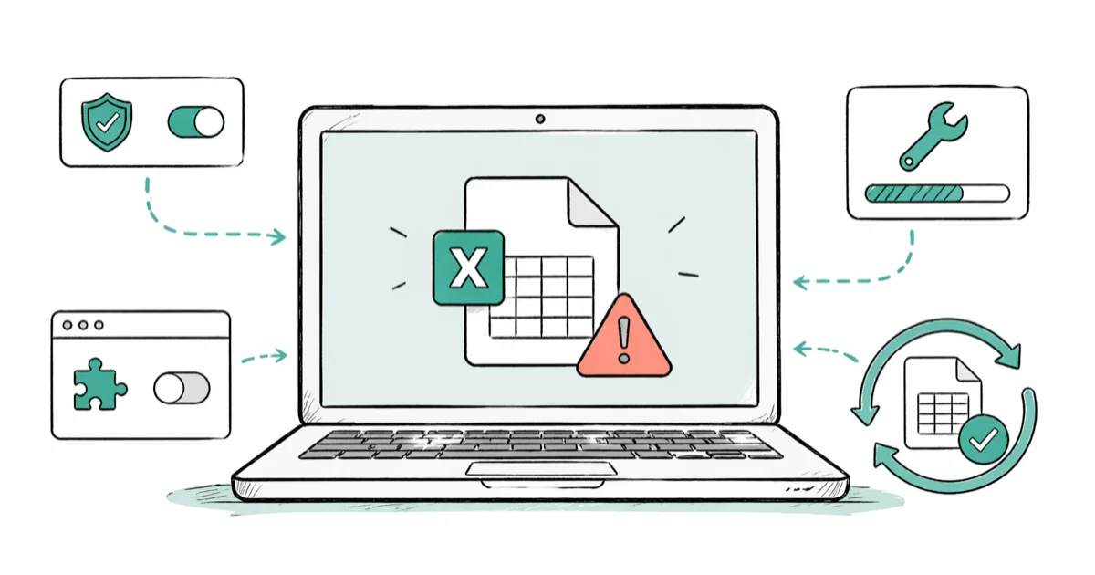Excel File Not Opening? 7 Tested Fixes for Windows cover image