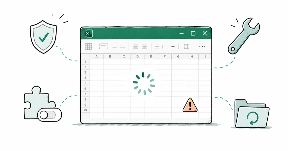 Excel Not Responding: Comprehensive Troubleshooting Guide cover image