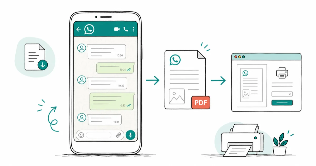 How to Export WhatsApp Chat to PDF: 5 Proven Methods cover image