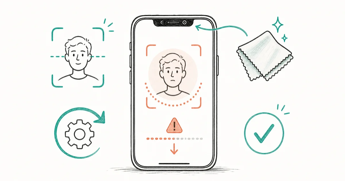 Face ID Not Working? Fix the Move iPhone Lower Error cover image