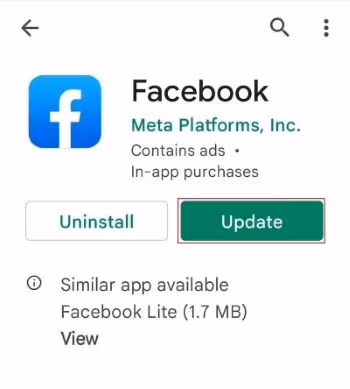 Update Your Facebook App