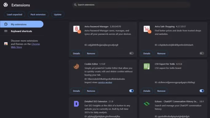 Disable Browser Extensions