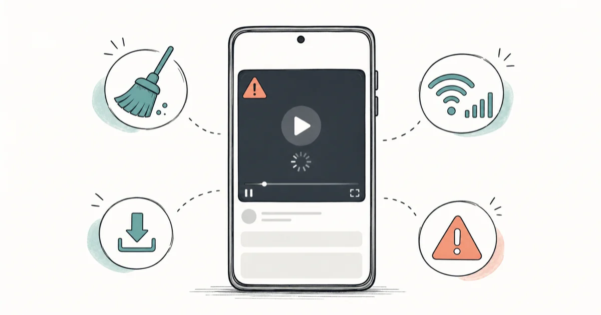Facebook Videos Won't Play on Android: 9 Fixes That Work cover image