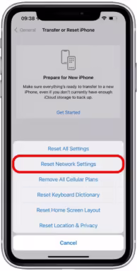 Reset Network Settings