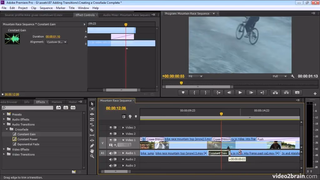 Applying Crossfade Transitions