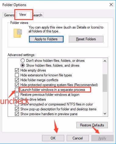 Make Folder Disabled to fix File Cannot Be Deleted Because It Is Open In System