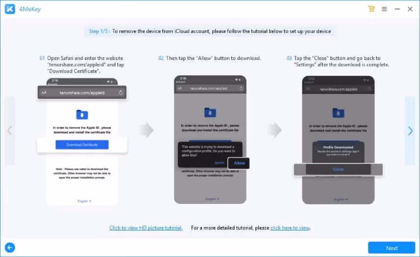 set Wi-Fi Configure Proxy and Download Certificate to your iPhone