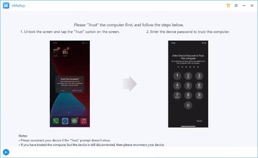 "Trust" the computer first 