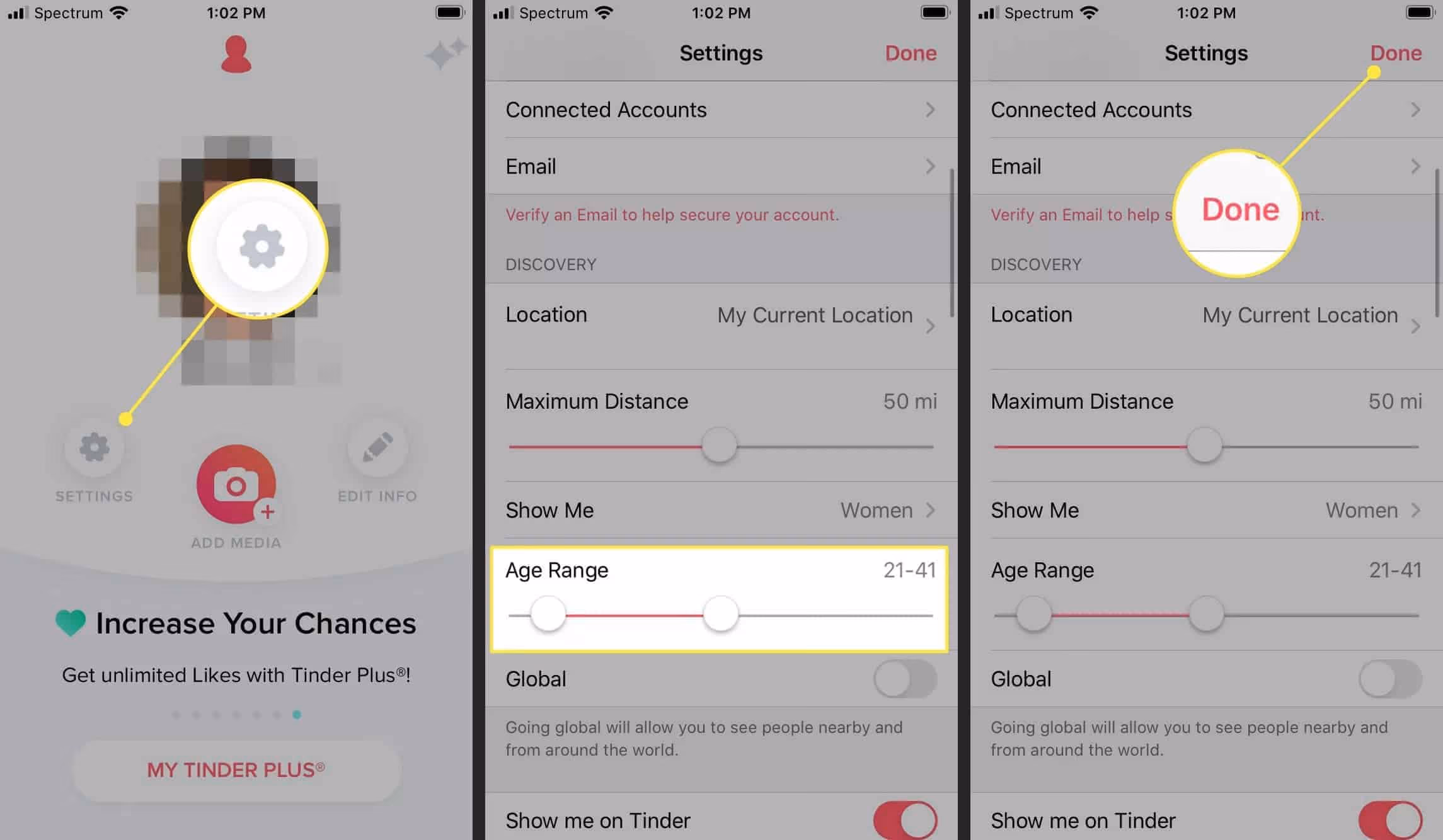 Search for Someone on Tinder Through the Age Range