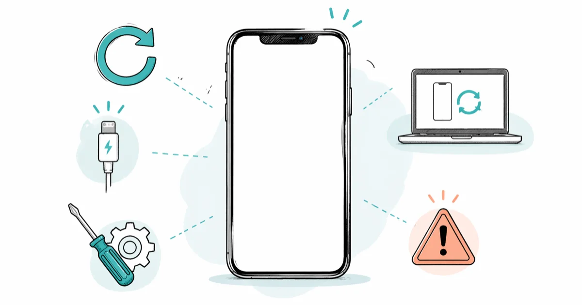 Fix iPhone White Screen of Death: 6 Methods (2026) cover image