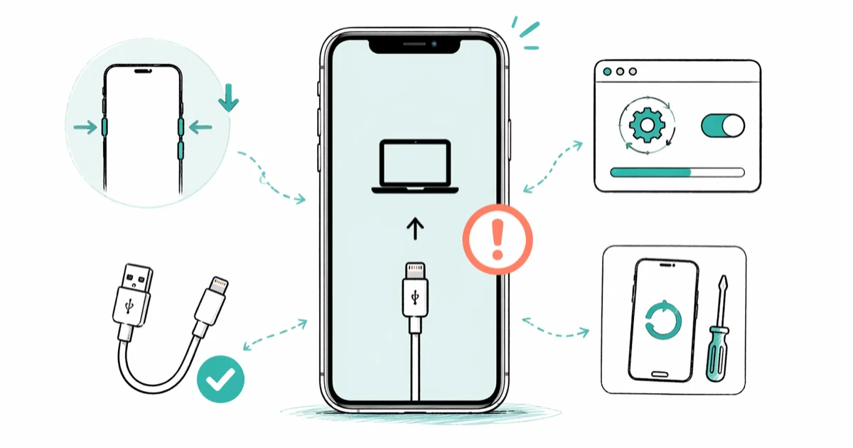Fix an iPhone That Won't Restore: 7 Methods (2026) cover image