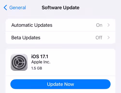 Iphone Software Update