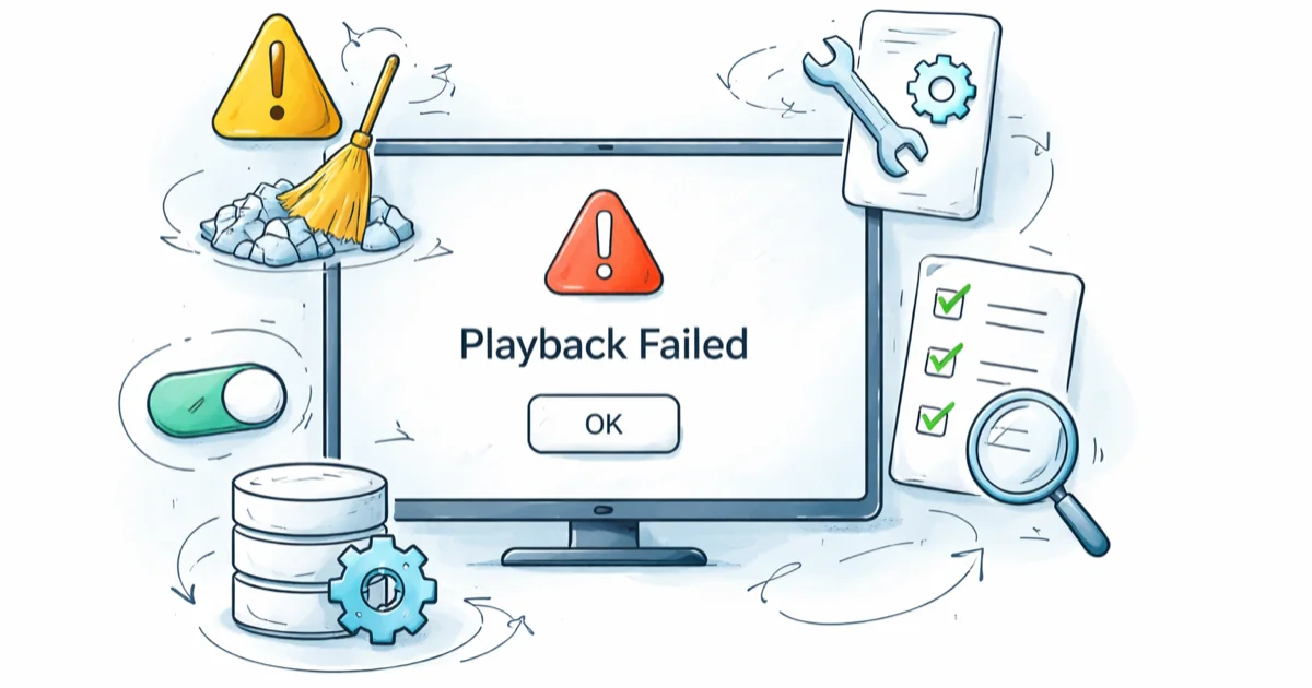 How to Fix the Kodi Playback Failed Error: 7 Methods cover image