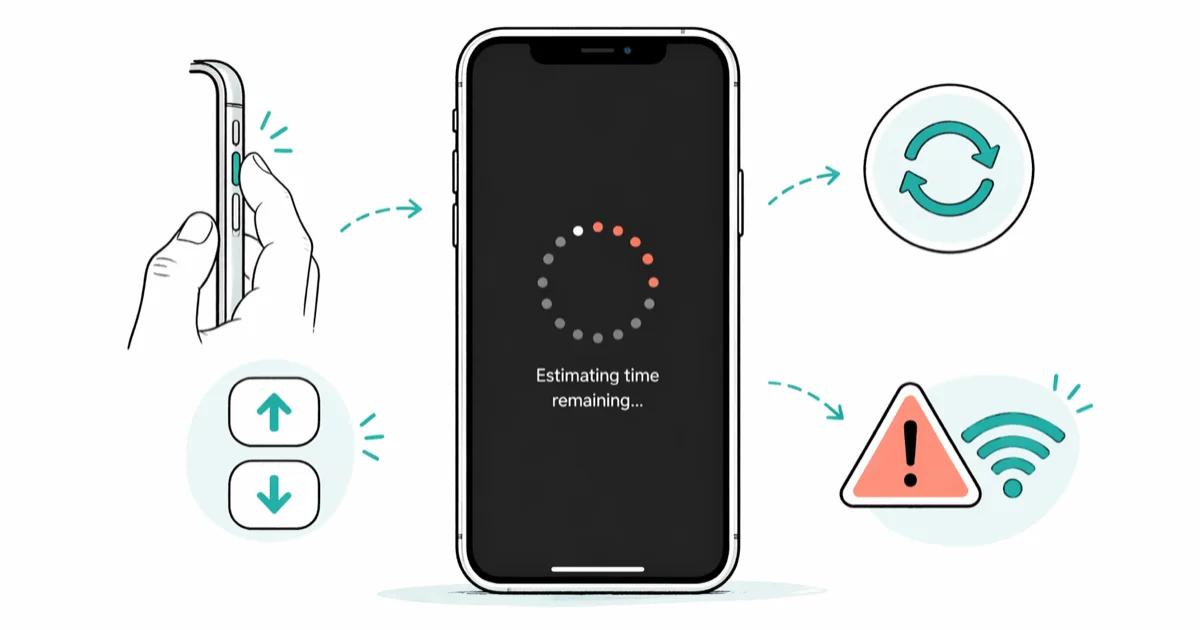 Fix iPhone Stuck on Estimating Time Remaining (Restore) cover image