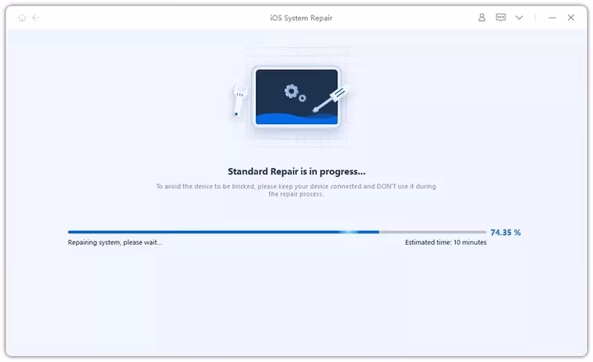 Tenorshare ReiBoot - Repairing