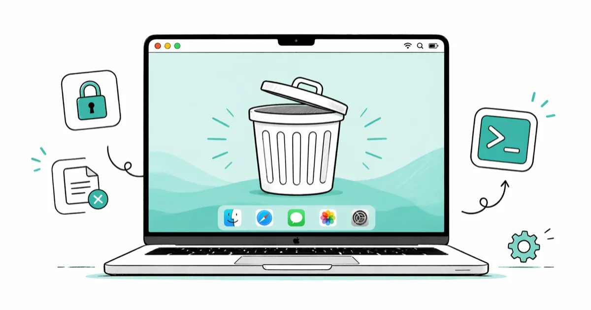 How to Force Empty Trash on Mac: 4 Working Methods cover image