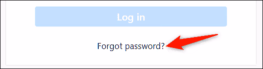 Instagram forgot password