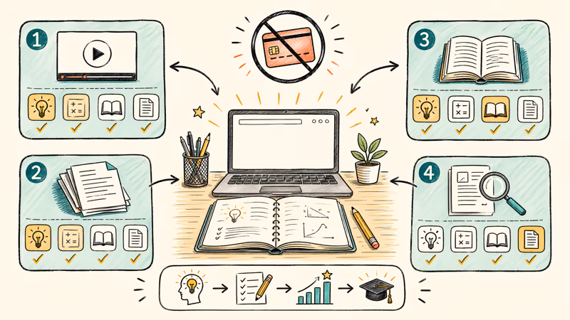 Free study resources for lessons, textbooks, courses, and research