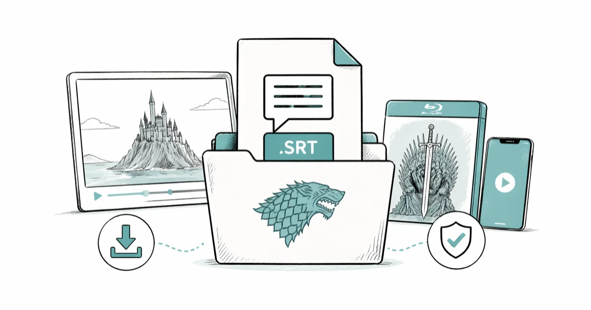 Game of Thrones Season 1 Subtitles: Legal Download Guide cover image