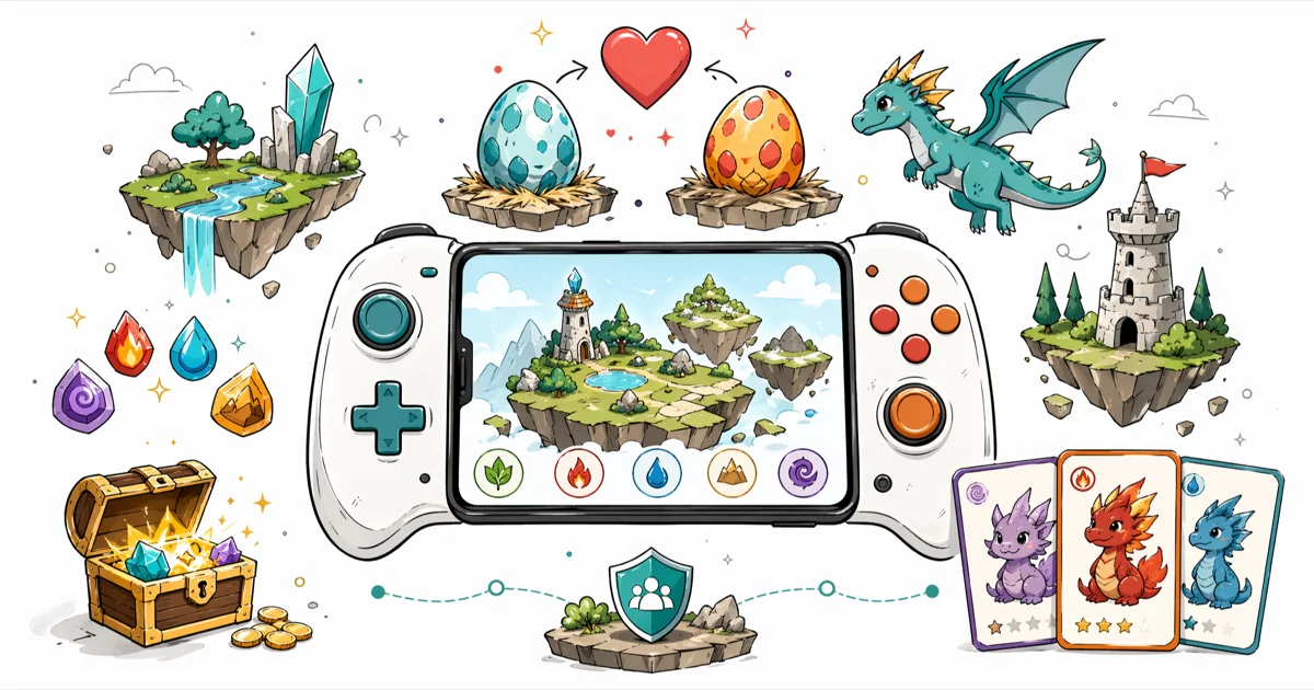 10 Best Games Like Dragon City for Android and iOS cover image