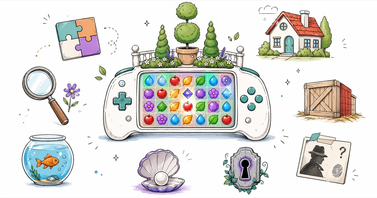 12 Games Like Gardenscapes for iOS and Android (2026) cover image