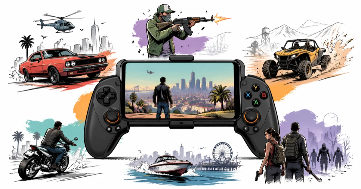 10 Best Games Like GTA 5 for Android Phones (2026) cover image