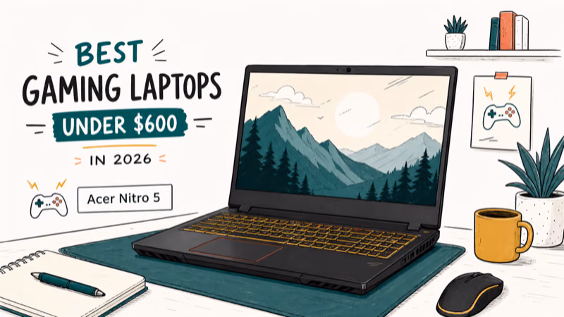 Hand-drawn illustration: Acer Nitro 5