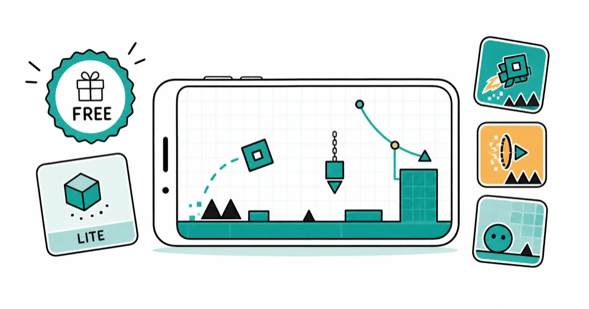 Geometry Dash Free on iOS: Lite, Spin-Offs, and 2.2 Update cover image