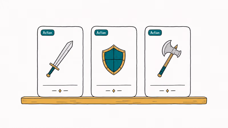 Three cards showing action game alternatives to God of War on Android