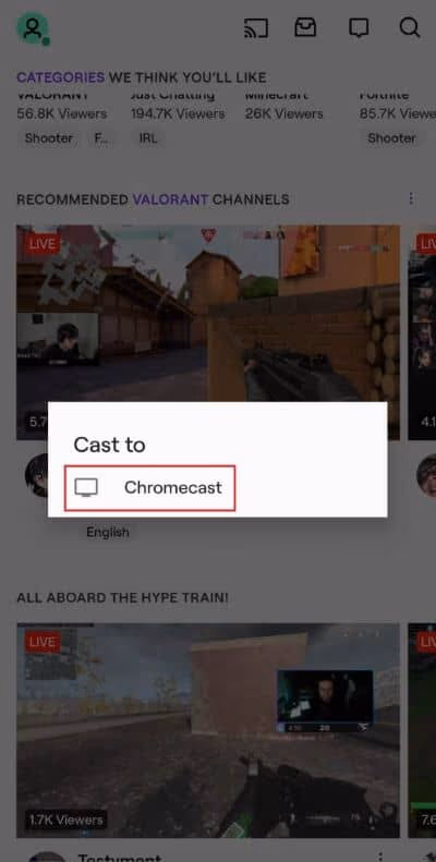 Google Chromecast Twitch on your iPhone or Android