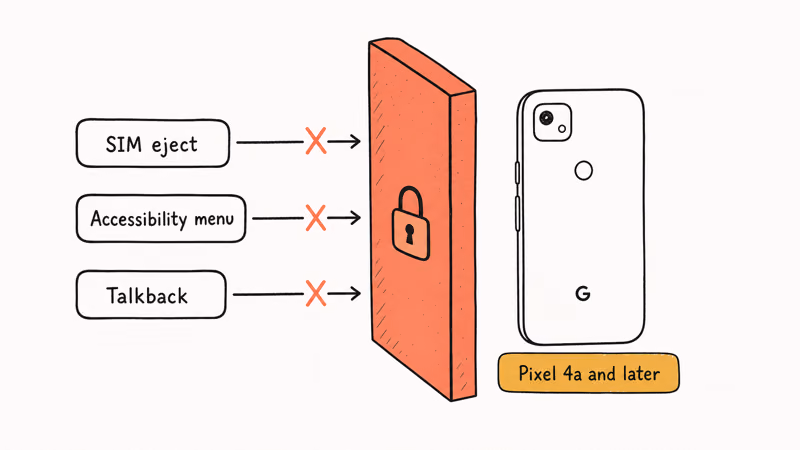 Three old Pixel bypass tricks blocked by a hardened gate on Pixel 4a and later