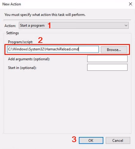 Create a Startup for Automatically Restarting the LogMeIn Hamachi Service
